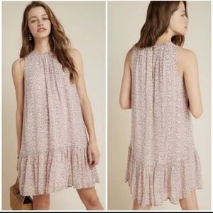 Anthropologie Natalie Flounced Tunic Dress xs